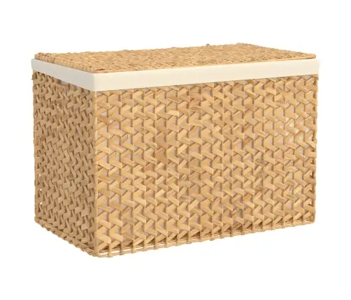 Veļas Grozs, 3 Nodalījumi, 75X42,5X52 Cm, Ūdens Hiacinte Vidaxl