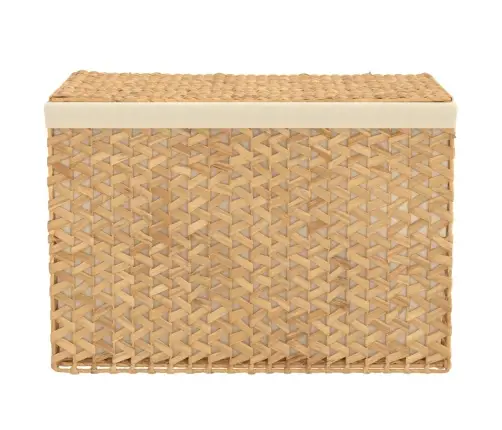 Veļas Grozs, 3 Nodalījumi, 75X42,5X52 Cm, Ūdens Hiacinte Vidaxl