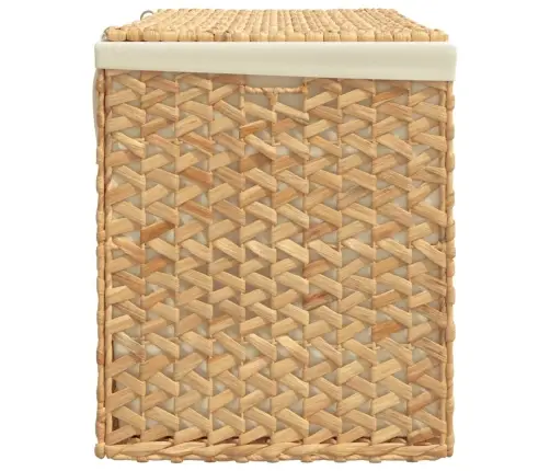 Veļas Grozs, 3 Nodalījumi, 75X42,5X52 Cm, Ūdens Hiacinte Vidaxl