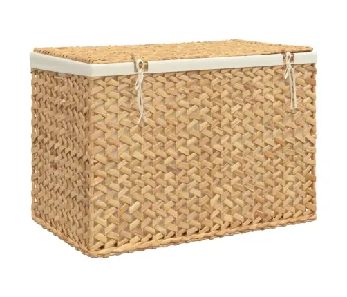 Veļas Grozs, 3 Nodalījumi, 75X42,5X52 Cm, Ūdens Hiacinte Vidaxl