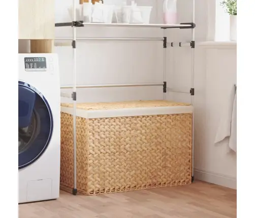 Veļas Grozs, 3 Nodalījumi, 75X42,5X52 Cm, Ūdens Hiacinte Vidaxl