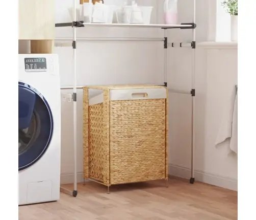 Veļas Grozs, 44X34X64 Cm, Ūdens Hiacinte Vidaxl