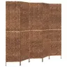 Istabas Aizslietnis, 5 Paneļi, 205X180Cm, Ūdens Hiacinte, Brūns Vidaxl