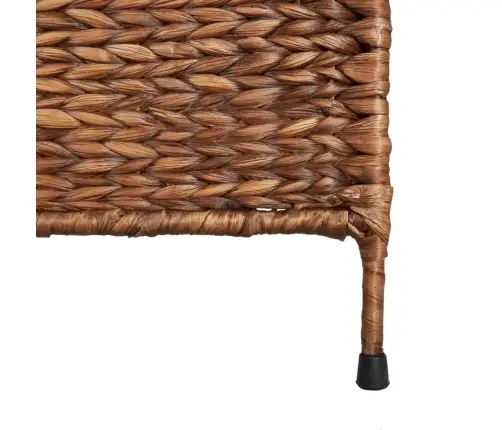 Istabas Aizslietnis, 5 Paneļi, 205X180Cm, Ūdens Hiacinte, Brūns Vidaxl