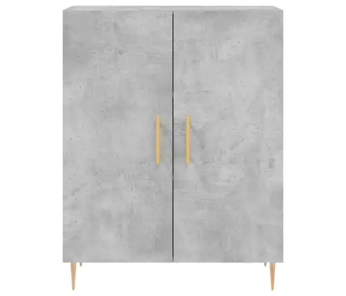 Augstais Skapis, Pelēks, 69,5X34X180 Cm, Inženierijas Koks Vidaxl