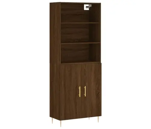 Augstais Skapis, Ozolkoka, 69,5X34X180 Cm, Inženierijas Koks Vidaxl