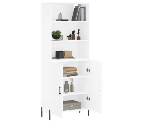 Komoda, Baltos Spalvos, 69,5X34X180cm Apdirbta Mediena