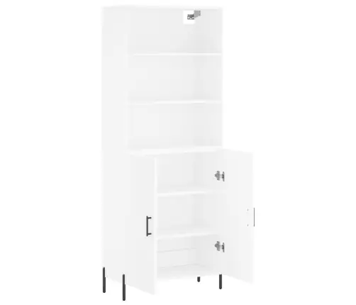 Komoda, Baltos Spalvos, 69,5X34X180cm Apdirbta Mediena