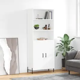 Augstais Skapis, Balts, 69,5X34X180 Cm, Inženierijas Koks Vidaxl