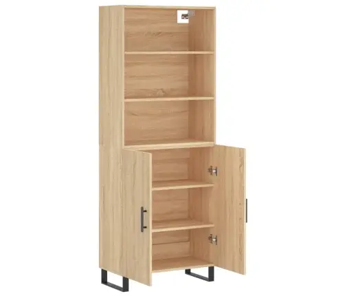 Augstais Skapis, Ozolkoka, 69,5X34X180 Cm, Inženierijas Koks Vidaxl Augstais Skapis, Ozolkoka, 69,5X34X180 Cm, Inženierijas Koks Vidaxl