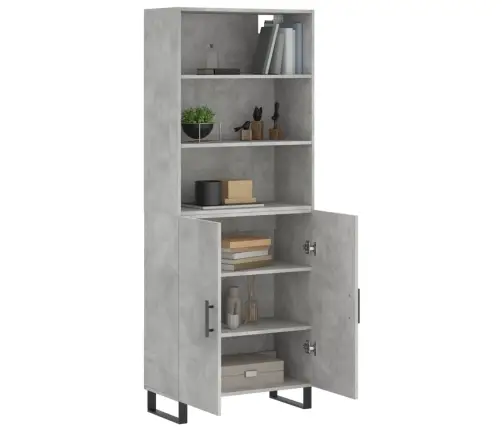 Kõrge Kapp, Betoonhall, 69,5 X 34 X 180 cmTehispuit