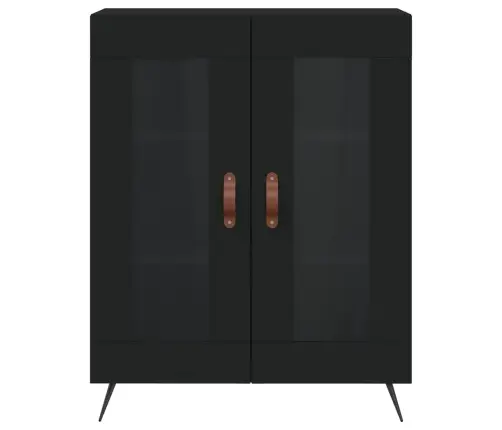 Augstais Skapis, Melns, 69,5X34X180 Cm, Inženierijas Koks Vidaxl