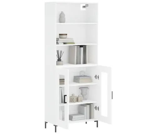 Komoda, Baltos Spalvos, 69,5X34X180cm Apdirbta Mediena