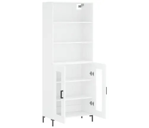 Komoda, Baltos Spalvos, 69,5X34X180cm Apdirbta Mediena