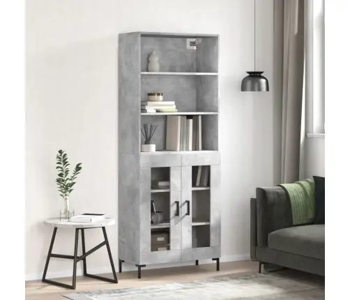 Kõrge Kapp, Betoonhall, 69,5 X 34 X 180 cmTehispuit