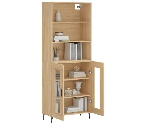 Augstais Skapis, Ozolkoka, 69,5X34X180 Cm, Inženierijas Koks Vidaxl