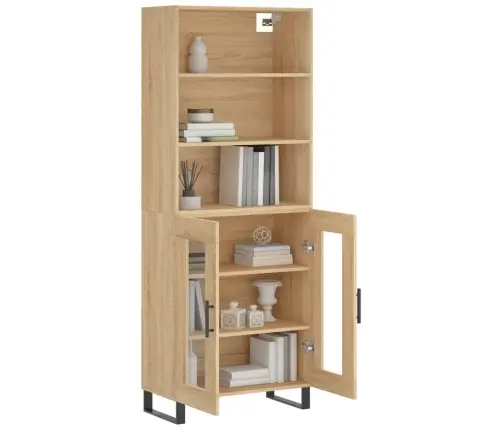 Augstais Skapis, Ozolkoka, 69,5X34X180 Cm, Inženierijas Koks Vidaxl