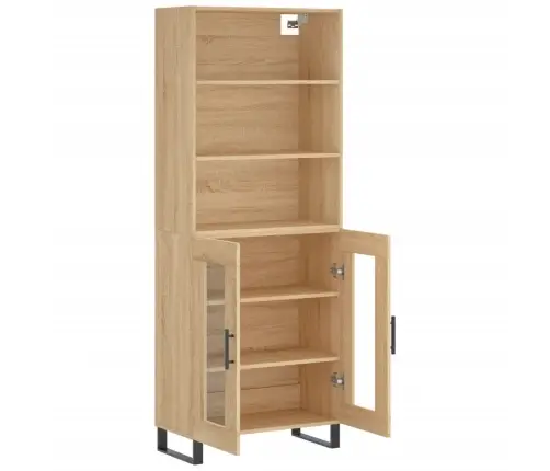 Augstais Skapis, Ozolkoka, 69,5X34X180 Cm, Inženierijas Koks Vidaxl