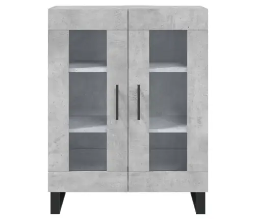 Augstais Skapis, Pelēks, 69,5X34X180 Cm, Inženierijas Koks Vidaxl