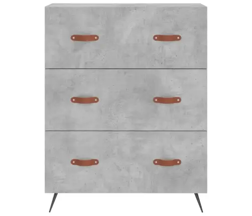 Augstais Skapis, Pelēks, 69,5X34X180 Cm, Inženierijas Koks Vidaxl