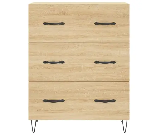 Kõrge Kapp, Sonoma Tamm, 69,5 X 34 X 180 cm Tehispuit