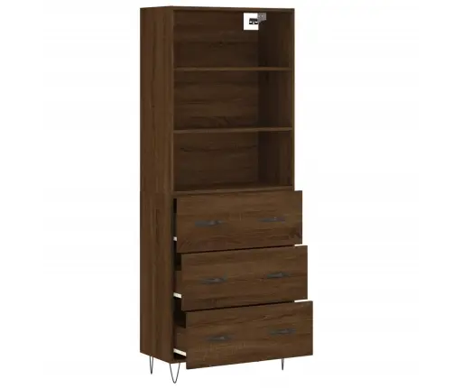 Augstais Skapis, Ozolkoka, 69,5X34X180 Cm, Inženierijas Koks Vidaxl