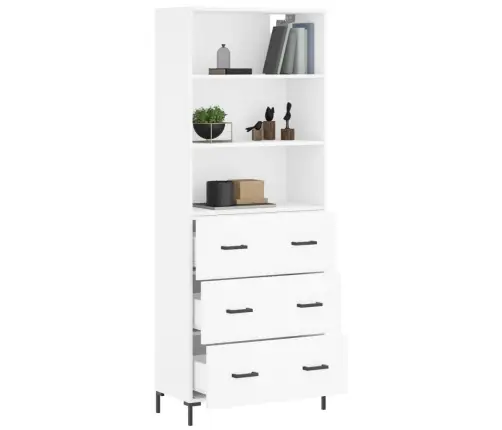 Augstais Skapis, Balts, 69,5X34X180 Cm, Inženierijas Koks Vidaxl