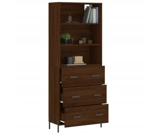 Augstais Skapis, Ozolkoka, 69,5X34X180 Cm, Inženierijas Koks Vidaxl