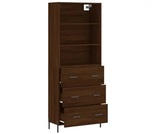 Augstais Skapis, Ozolkoka, 69,5X34X180 Cm, Inženierijas Koks Vidaxl