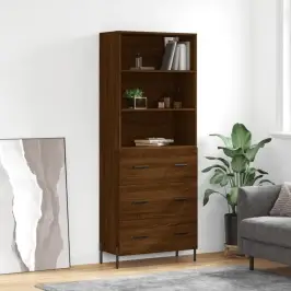 Augstais Skapis, Ozolkoka, 69,5X34X180 Cm, Inženierijas Koks Vidaxl
