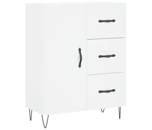 Kõrge Kapp, Valge, 69,5 X 34 X 180 cm Tehispuit