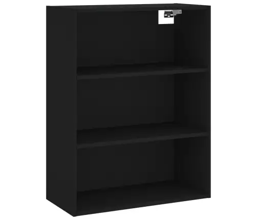 Kõrge Kapp, Must, 69,5 X 34 X 180 cm Tehispuit