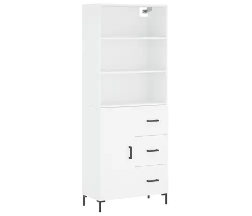 Augstais Skapis, Balts, 69,5X34X180 Cm, Inženierijas Koks Vidaxl