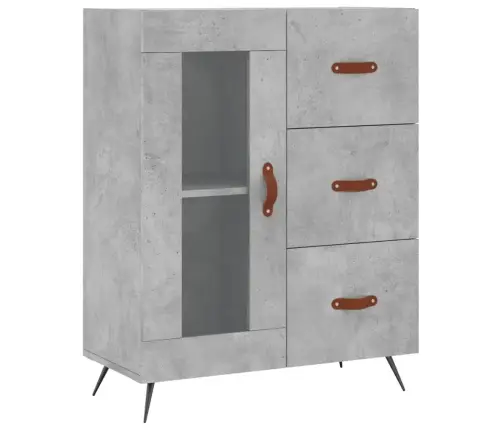 Augstais Skapis, Pelēks, 69,5X34X180 Cm, Inženierijas Koks Vidaxl