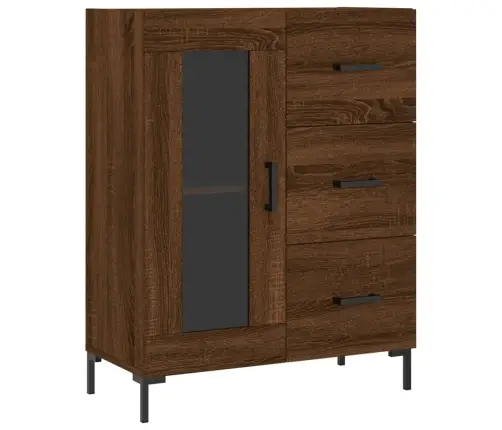 Kõrge Kapp, Pruun Tamm, 69,5 X 34 X 180 cm Tehispuit