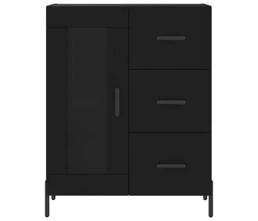 Augstais Skapis, Melns, 69,5X34X180 Cm, Inženierijas Koks Vidaxl