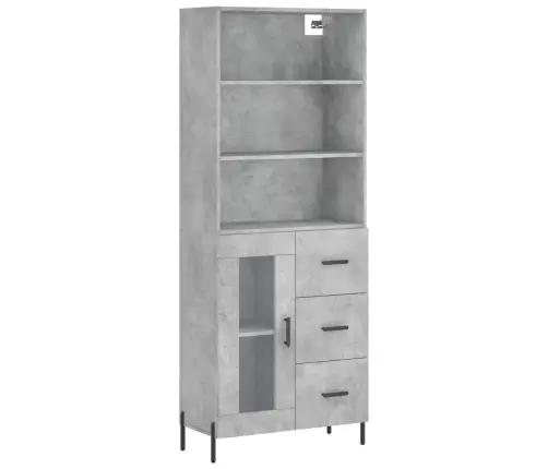 Augstais Skapis, Pelēks, 69,5X34X180 Cm, Inženierijas Koks Vidaxl Augstais Skapis, Pelēks, 69,5X34X180 Cm, Inženierijas Koks Vidaxl