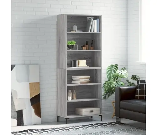 Augstais Skapītis, 69,5X32,5X180Cm, Inženierijas Koks, Pelēcīgs Vidaxl Augstais Skapītis, 69,5X32,5X180Cm, Inženierijas Koks, Pelēcīgs Vidaxl