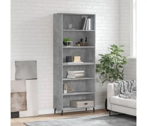 Kõrge Kapp, Betoonhall, 69,5 X 32,5 X 180 cm Tehispuit