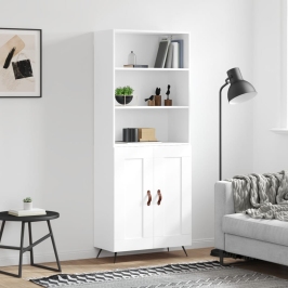 Augstais Skapis, Balts, 69,5X34X180 Cm, Inženierijas Koks Vidaxl
