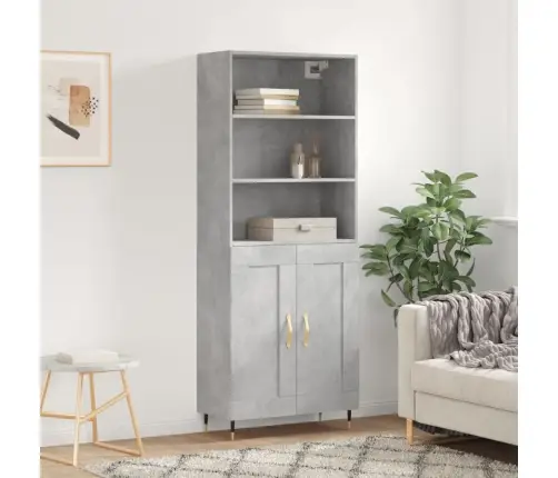 Augstais Skapis, Pelēks, 69,5X34X180 Cm, Inženierijas Koks Vidaxl Augstais Skapis, Pelēks, 69,5X34X180 Cm, Inženierijas Koks Vidaxl