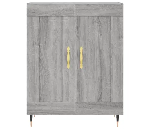 Augstais Skapis, Pelēks, 69,5X34X180 Cm, Inženierijas Koks Vidaxl