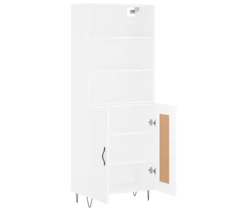 Augstais Skapis, Balts, 69,5X34X180 Cm, Inženierijas Koks Vidaxl