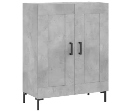 Augstais Skapis, Pelēks, 69,5X34X180 Cm, Inženierijas Koks Vidaxl