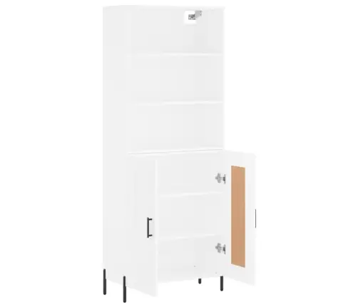 Augstais Skapis, Balts, 69,5X34X180 Cm, Inženierijas Koks Vidaxl