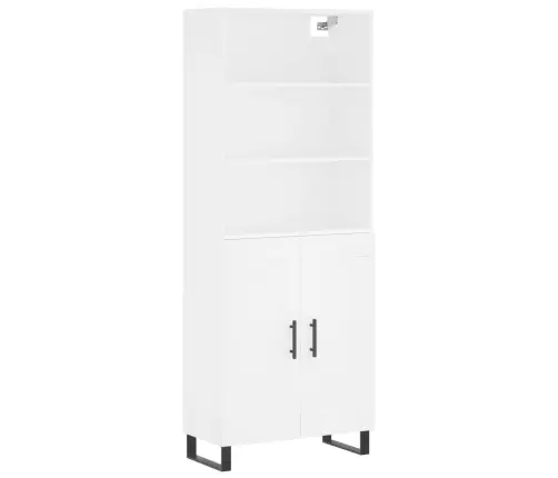 Augstais Skapis, Balts, 69,5X34X180 Cm, Inženierijas Koks Vidaxl