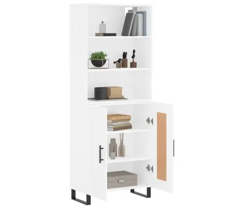 Augstais Skapis, Balts, 69,5X34X180 Cm, Inženierijas Koks Vidaxl