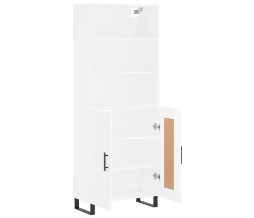 Augstais Skapis, Balts, 69,5X34X180 Cm, Inženierijas Koks Vidaxl