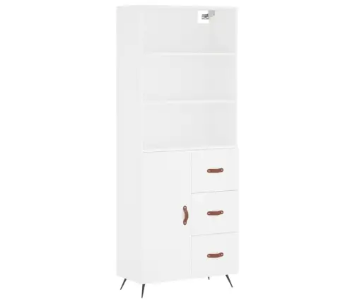 Augstais Skapis, Balts, 69,5X34X180 Cm, Inženierijas Koks Vidaxl Augstais Skapis, Balts, 69,5X34X180 Cm, Inženierijas Koks Vidaxl