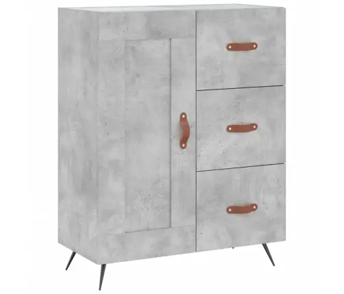 Augstais Skapis, Pelēks, 69,5X34X180 Cm, Inženierijas Koks Vidaxl